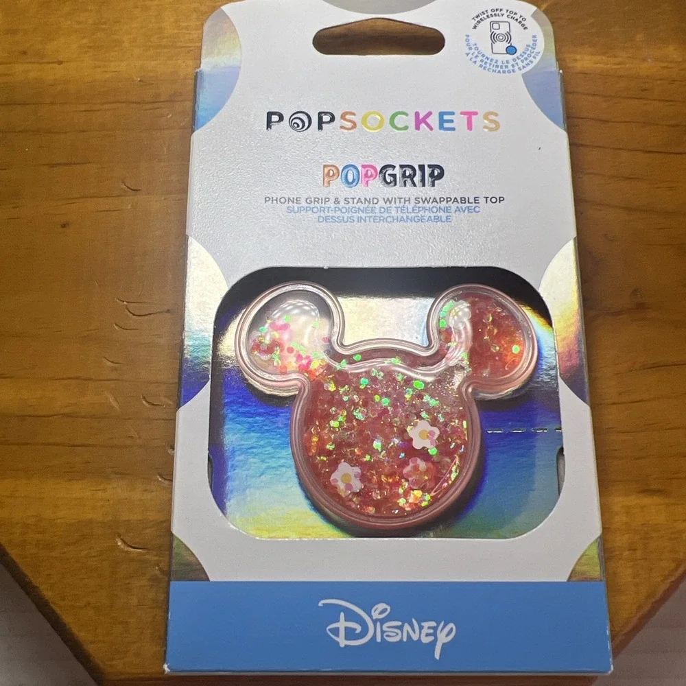 PopSockets PopGrip Cell Phone Grip & Stand - Earidescent Daisy Charm Mickey‎